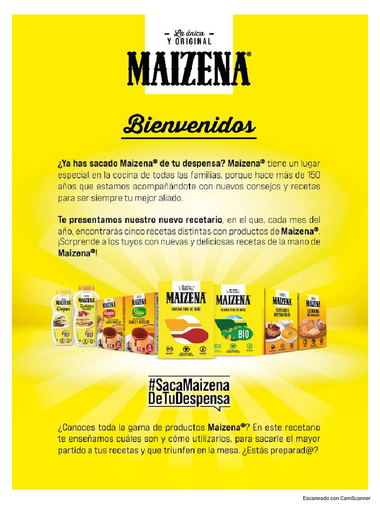 Recetario Maizena | PDF