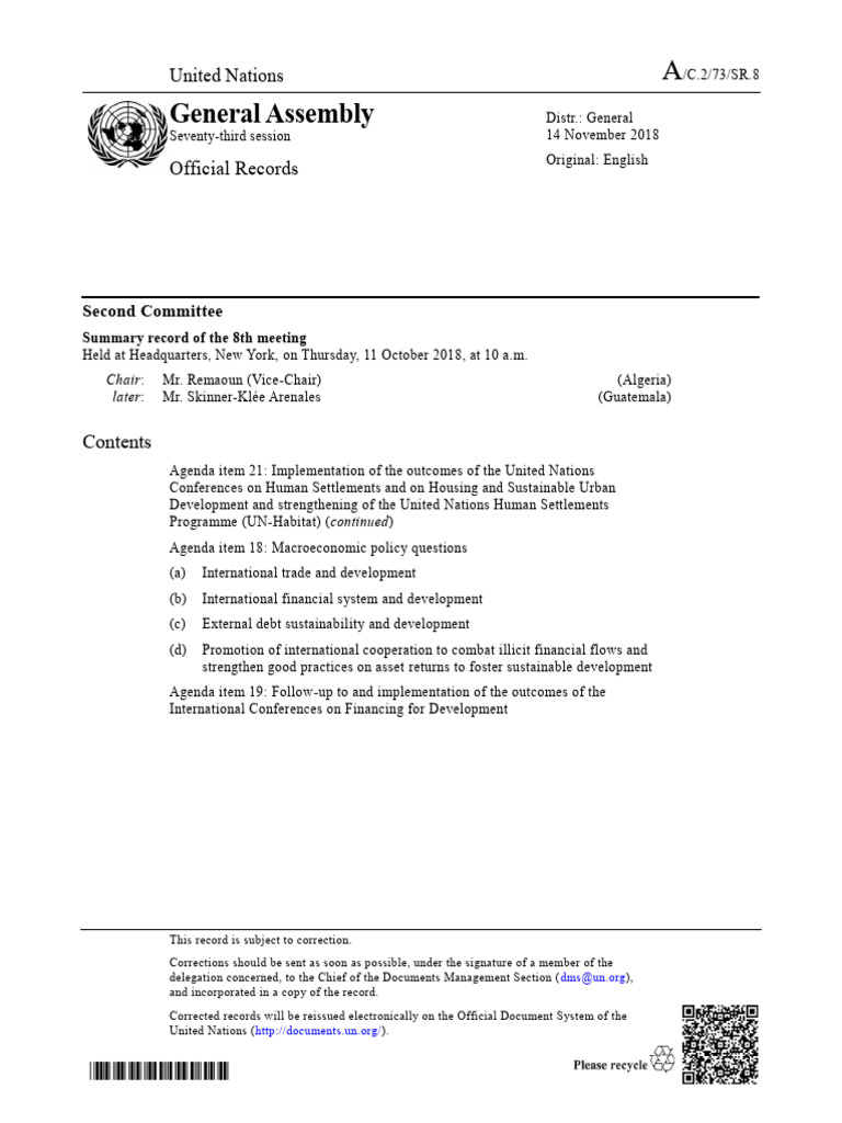 MUN RUSSIA | PDF | Sustainability | United Nations Human Settlements ...
