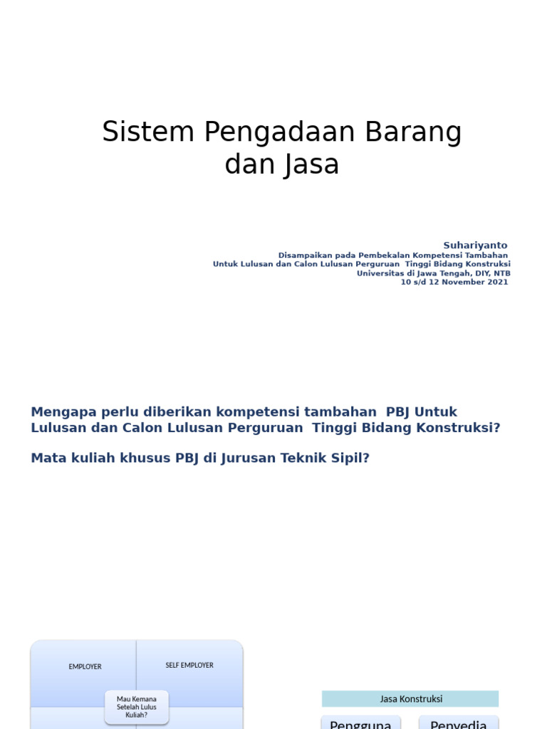 Sistem Pengadaan Barang Dan Jasa | PDF