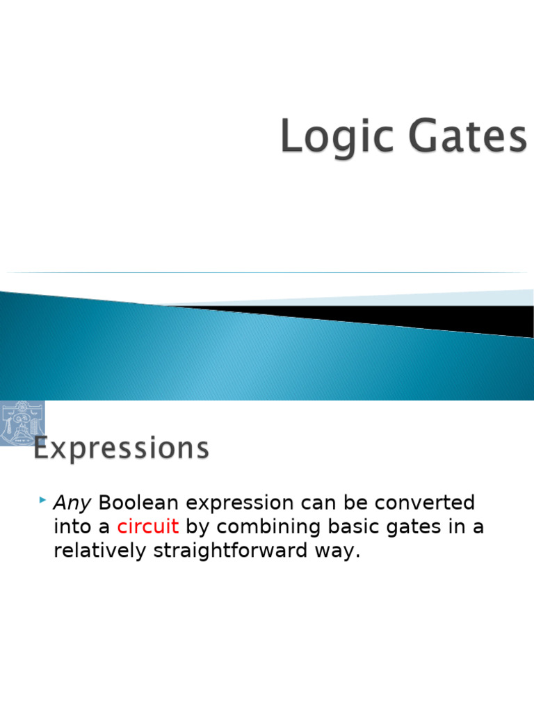 Boolean Logic Gates and Circuits Guide | PDF | Logic Gate | Boolean Algebra