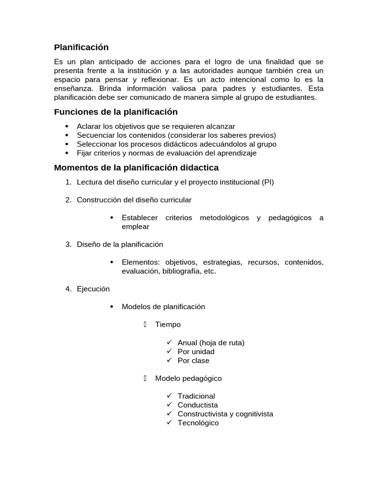 Guía Completa de Planificación Educativa | PDF | Evaluación | Enseñando