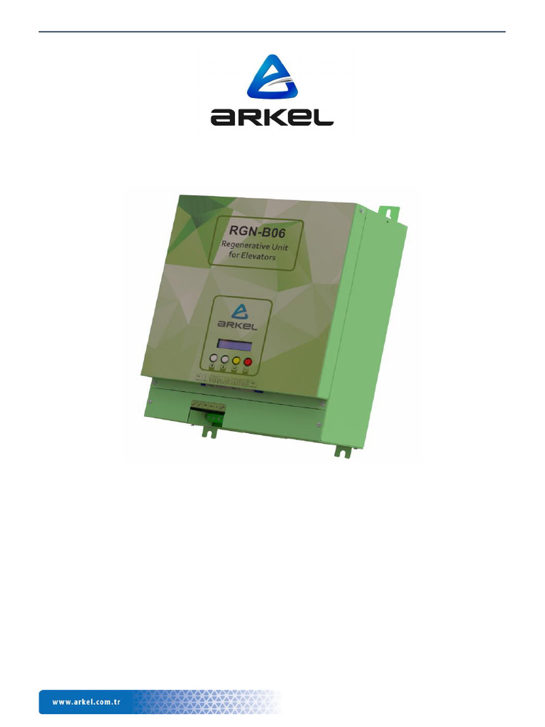 RGN-B06 Regenerative Unit Manual | PDF | Electrical Grid | Electronics