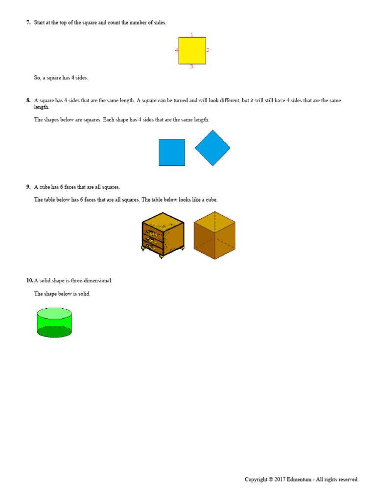 Understanding Squares and Cubes | PDF