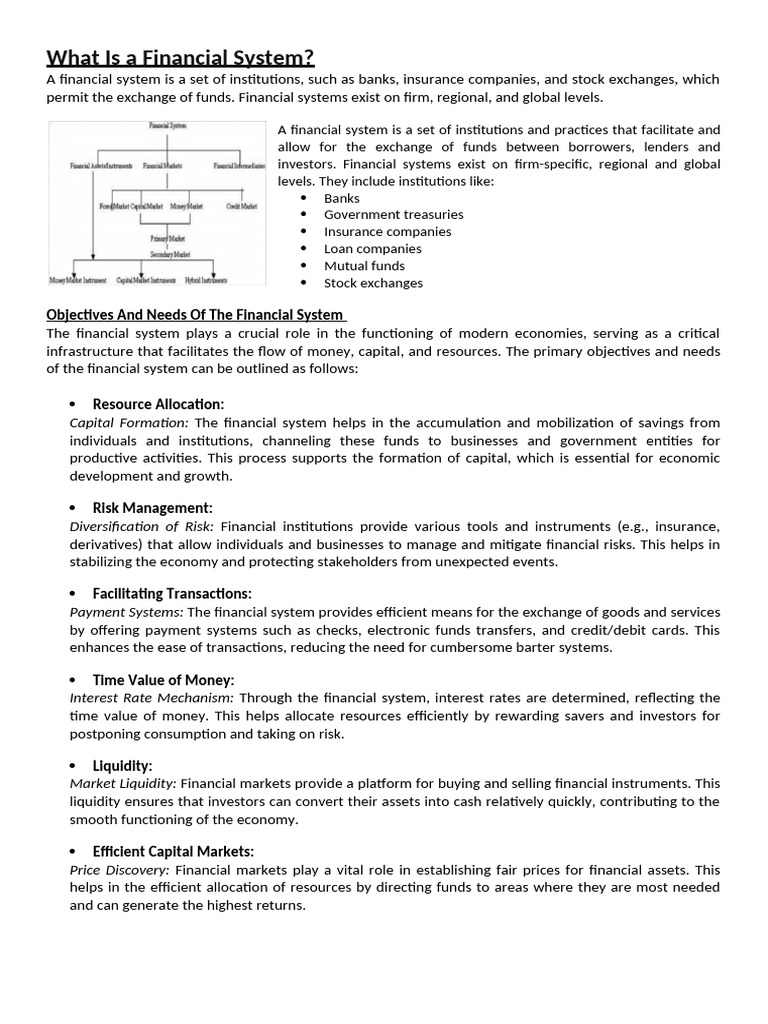 Understanding the Financial System | PDF | Reserve Bank Of India | Banks
