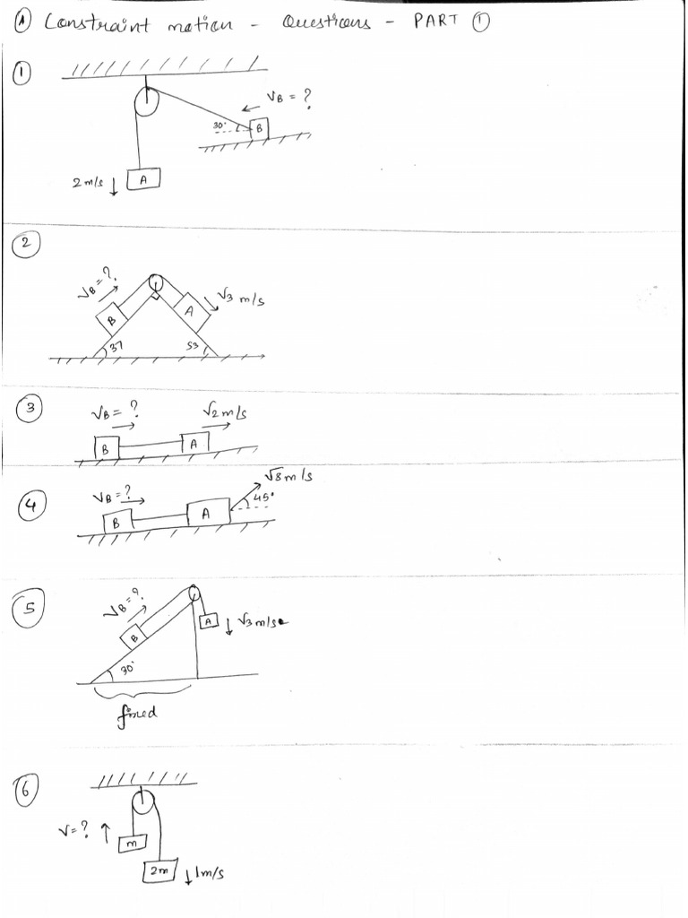 01 Constraint Motion WS 1 | PDF