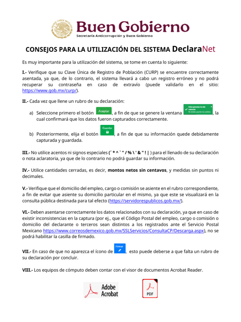 Consejos para usar DeclaraNet eficazmente | PDF | Informática