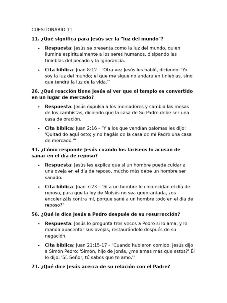 Enseñanzas de Jesús en el Evangelio de Juan | PDF | Jesús | Juan el apóstol