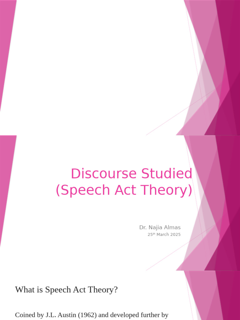 Understanding Speech Act Theory | PDF