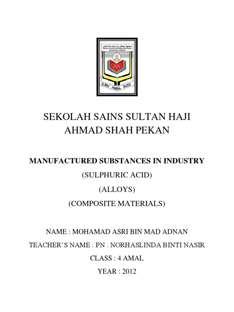 Folio Kimia Tingkatan 4 (2012) Asri Adnan  PDF