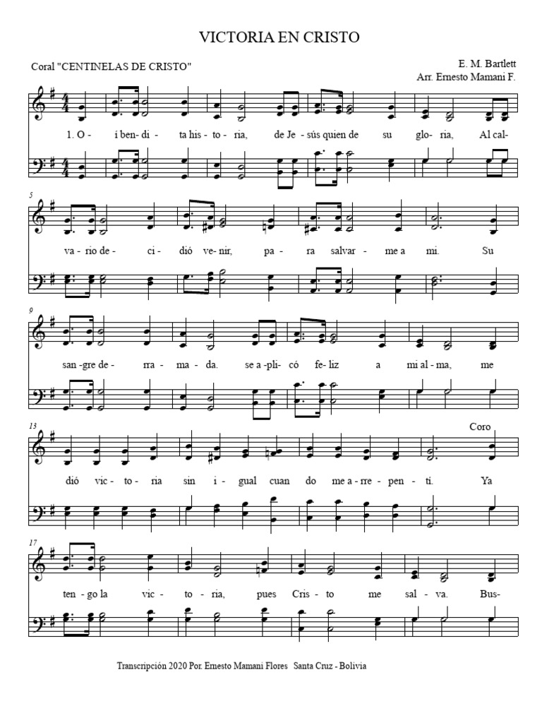VICTORIA EN CRISTO - Arr | PDF