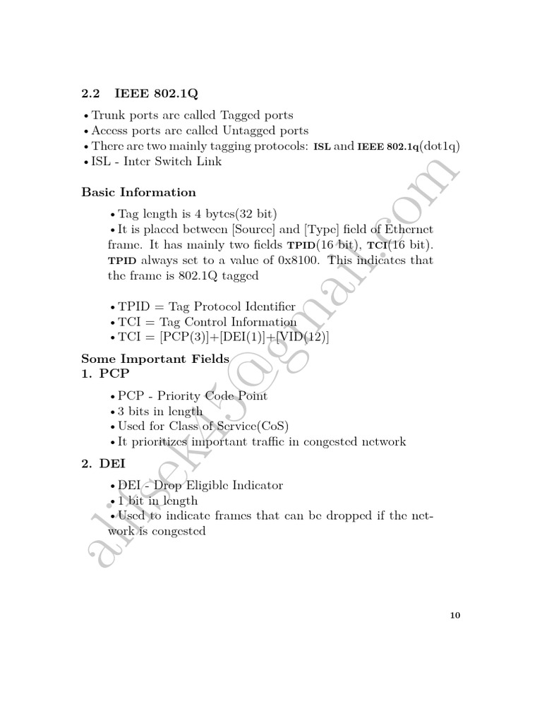 Understanding IEEE 802.1Q Tagging Protocols | PDF