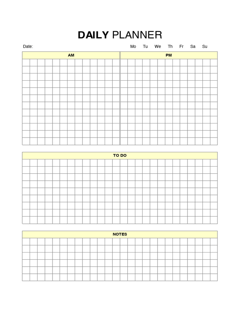 Daily Planner | PDF