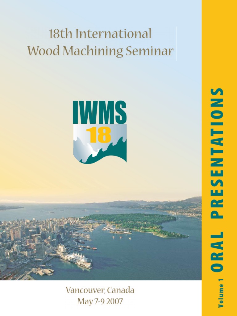 18th International Wood Machining Seminar May 2007 Wood Lumber