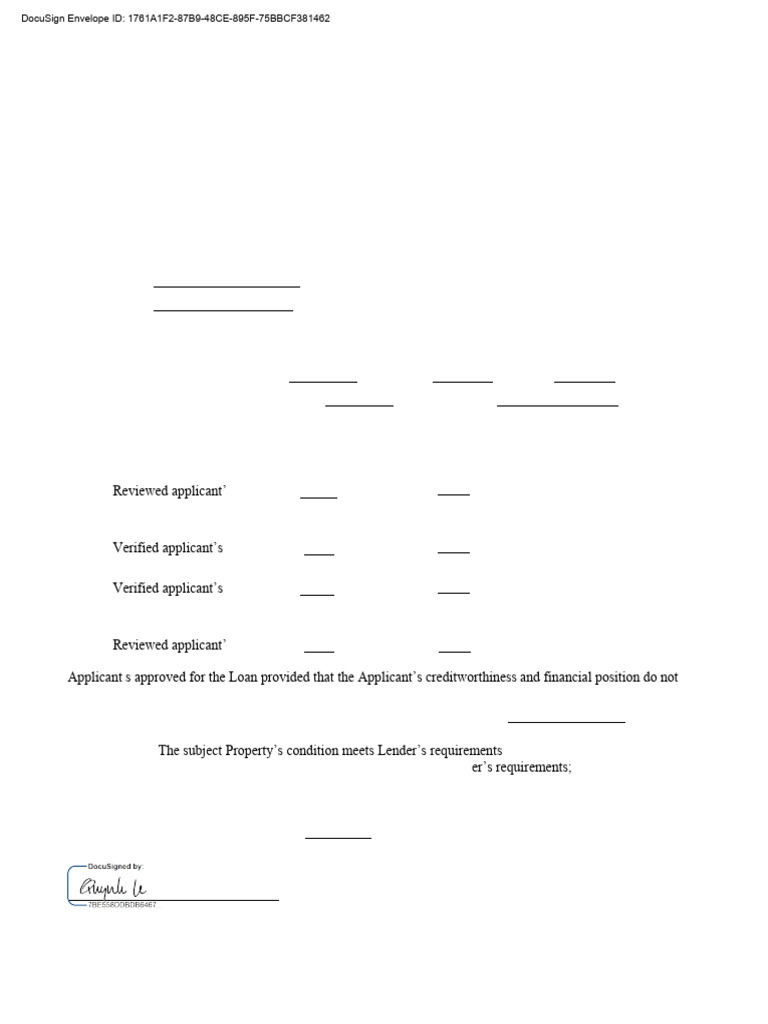 Private Lender Approval Letter for Son Tran | PDF | Mortgages | Loans