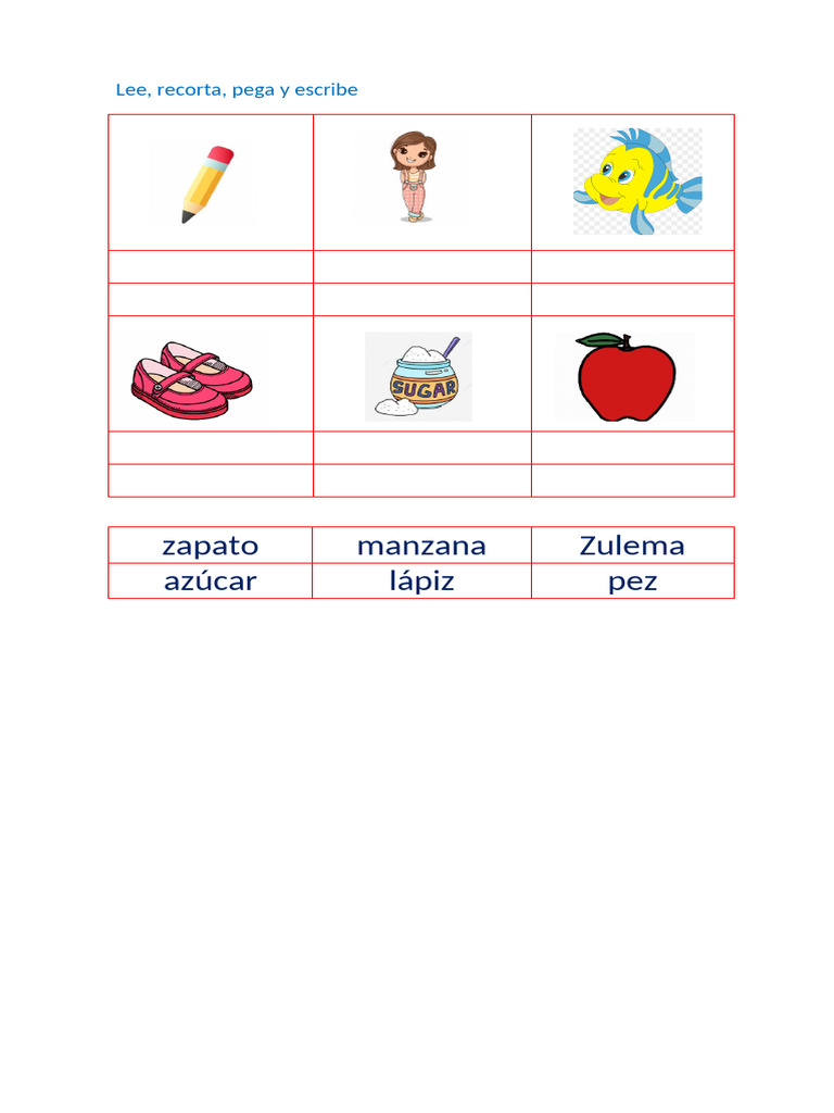 Actividades educativas con la letra Z | PDF