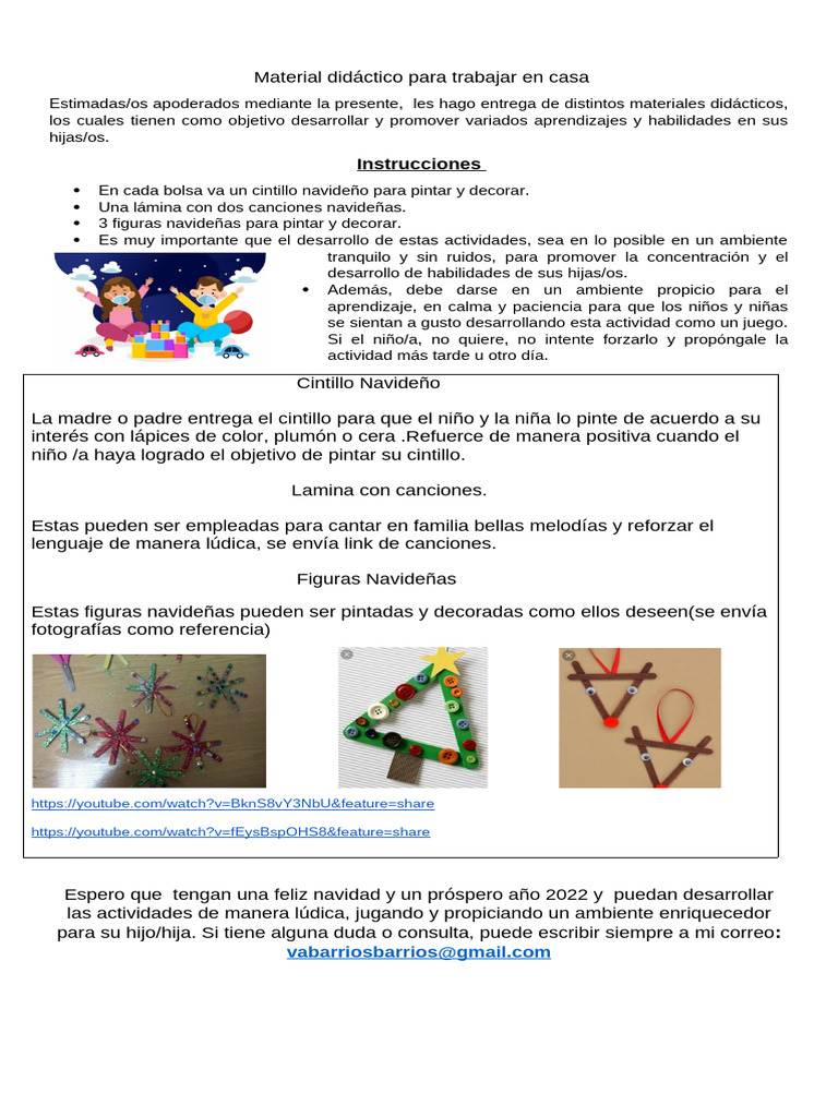 Material Didáctico Navideño en Casa | PDF