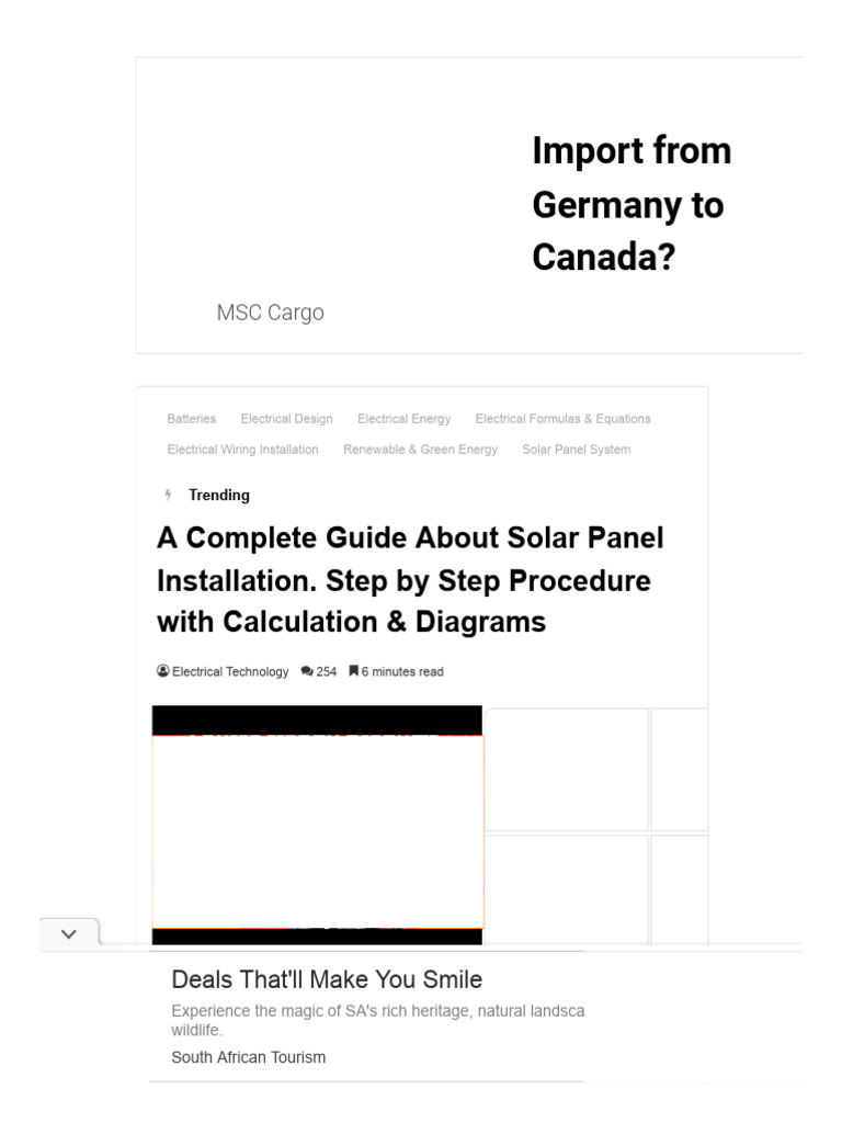Solar Panel Installation Guide & Calculations | PDF | Photovoltaics ...