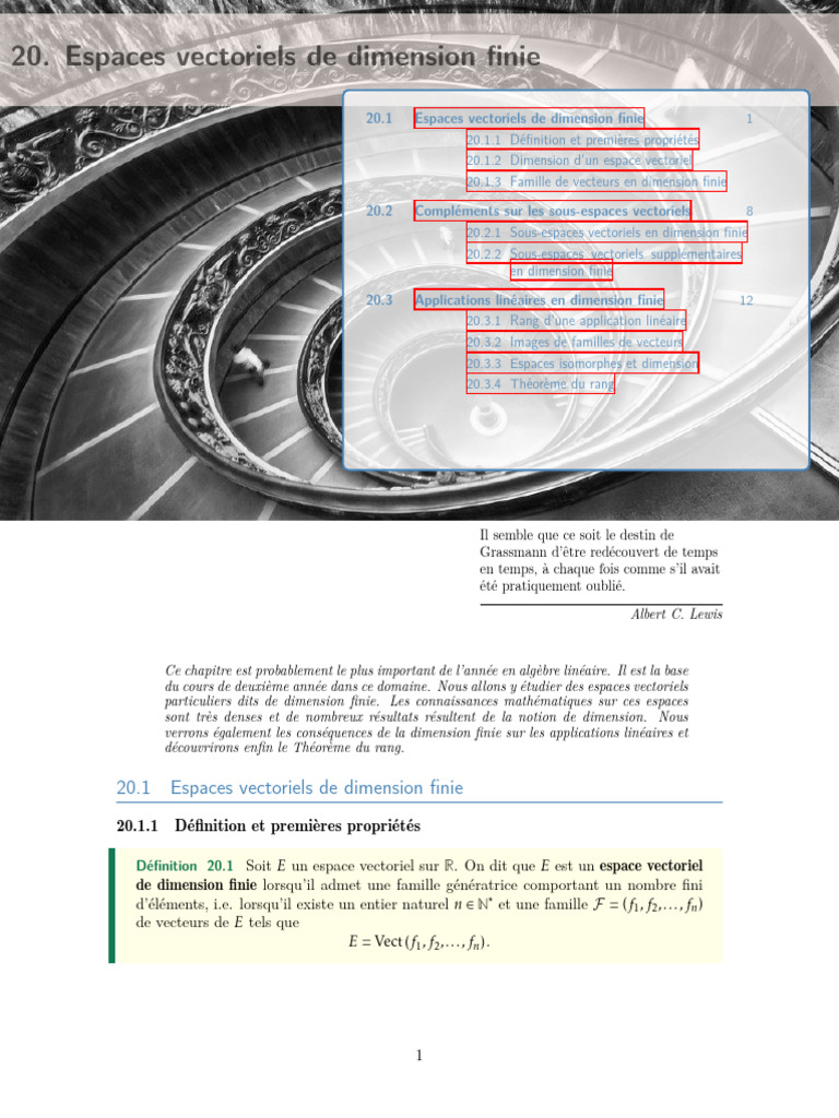 Théorème du rang en espaces finis | PDF | Base (algèbre linéaire ...