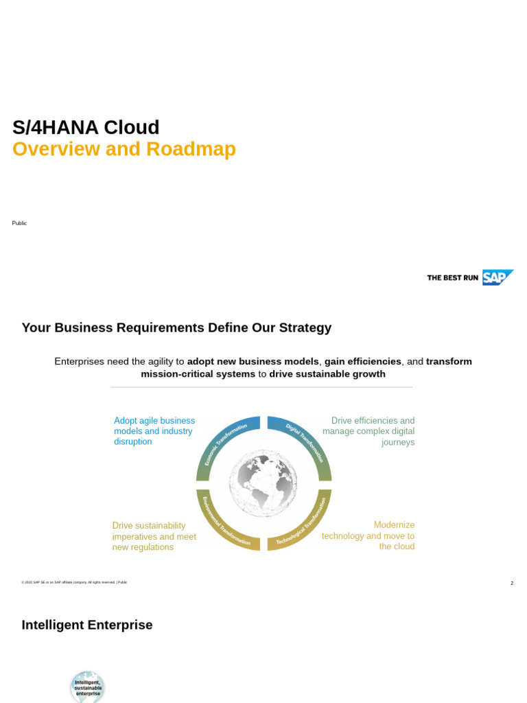 SAP S/4HANA Cloud Roadmap Overview | PDF | Cloud Computing | Enterprise ...