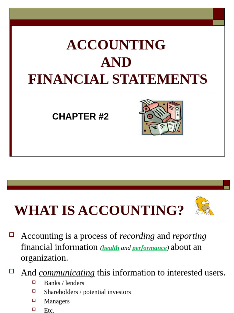 Chap 2 - Financial Statements1 | PDF | Equity (Finance) | Balance Sheet