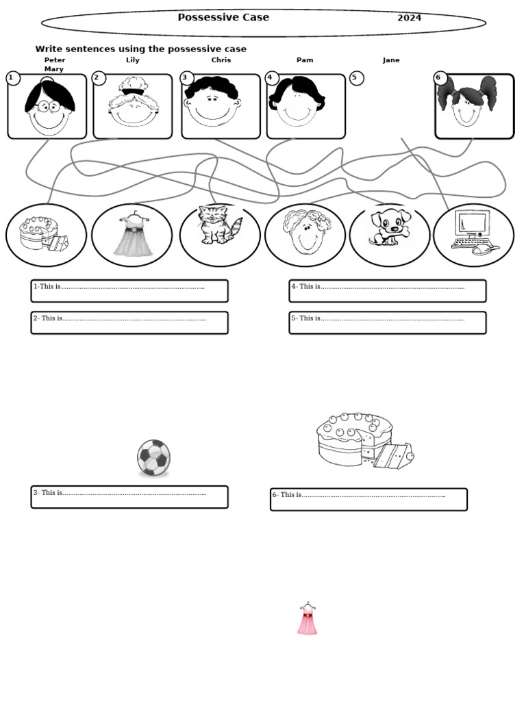 Possessive Case Fun Activities Games - 65976 | PDF