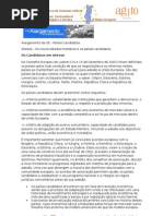 P. E u e questionário