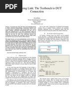 Missing Link: Testbench To DUT Connection by David Rich