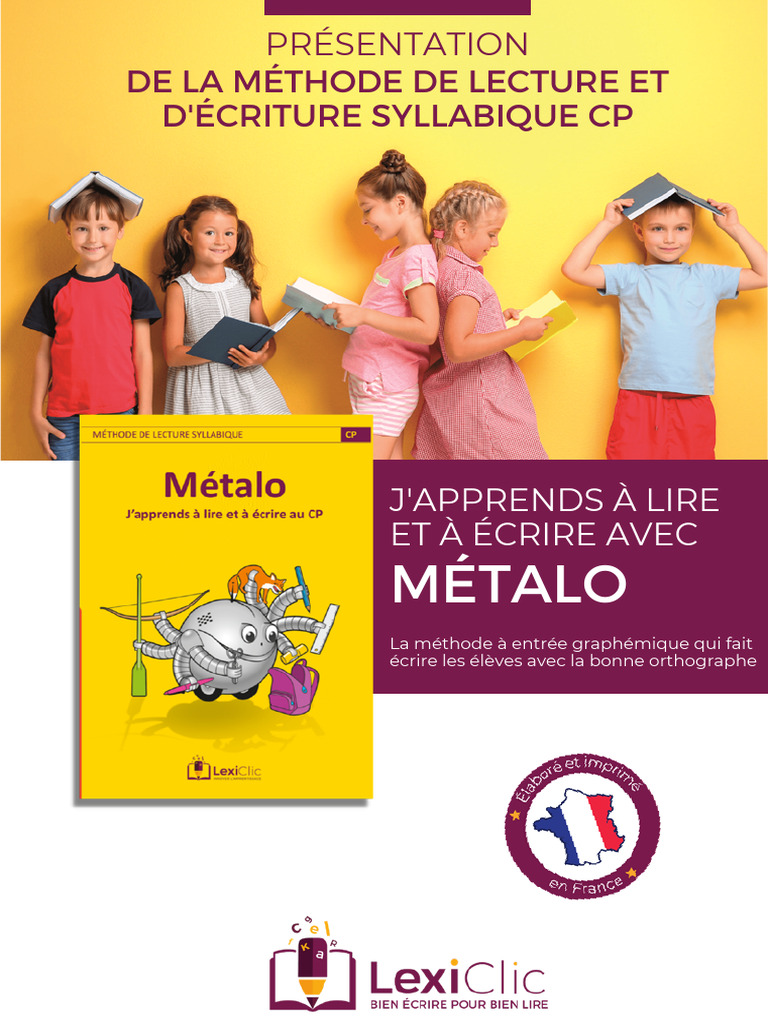 Méthode de Lecture Syllabique CP Métalo | PDF | Syllabe | Fichier ...