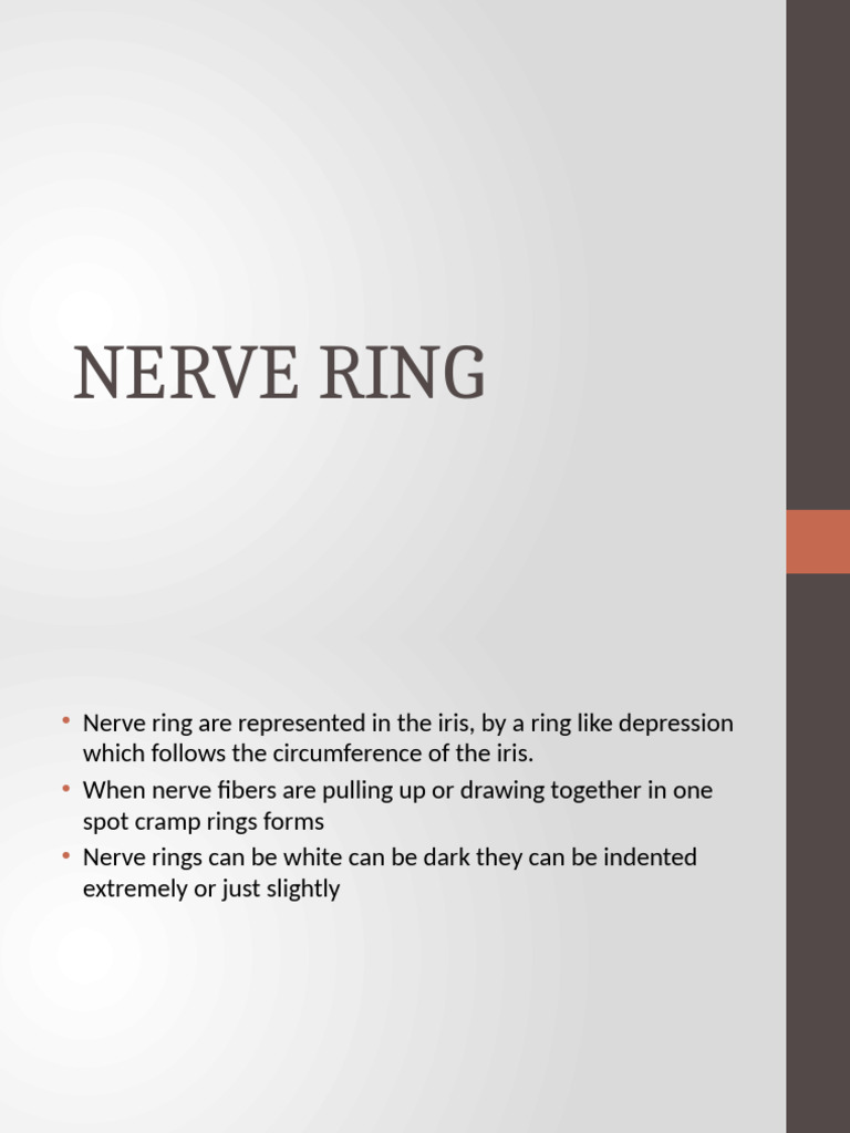 Nerve Ring | PDF | Nerve | Pain