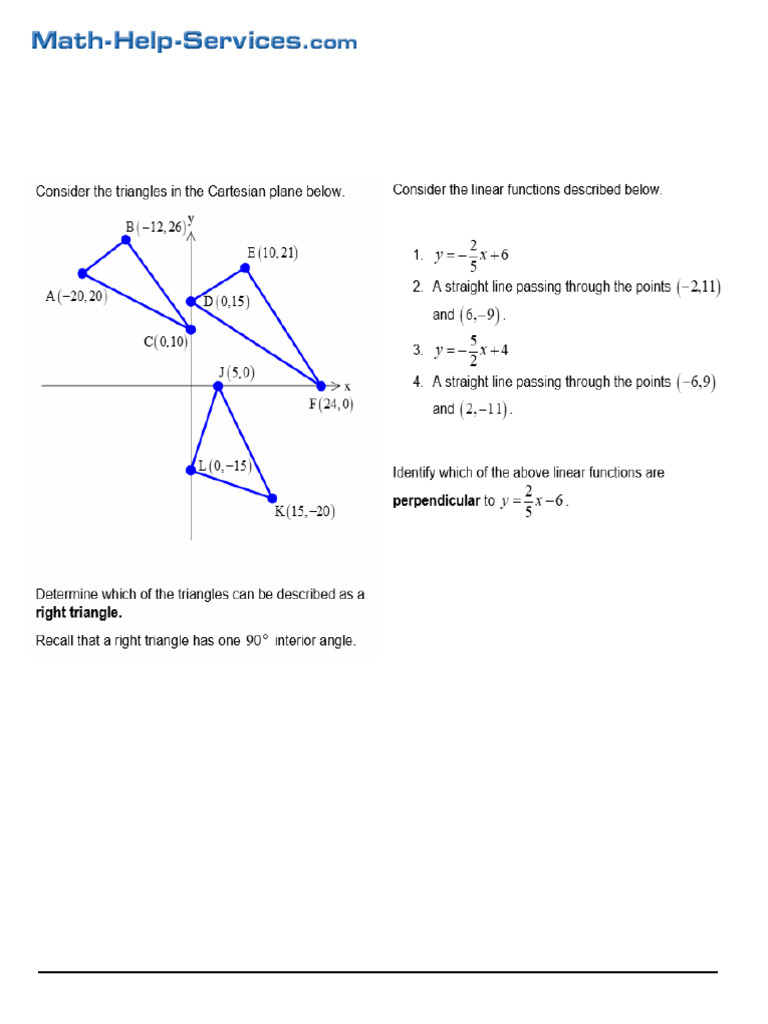 Parallel and Perpendicular Lines Guide | PDF