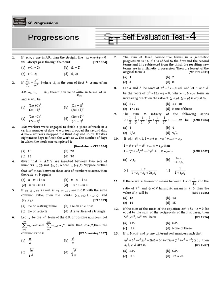 4.6 Progressions Solutions Part 4 | PDF | Elementary Geometry ...