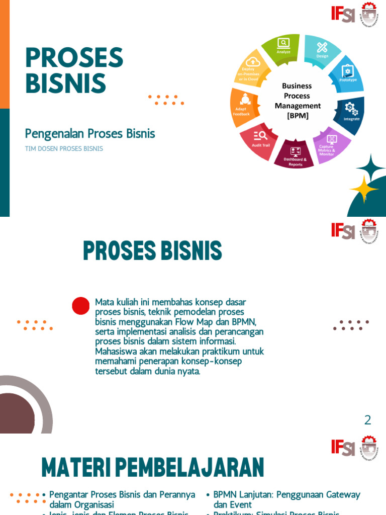 Materi Pertemuan - 1 Proses Bisnis | PDF