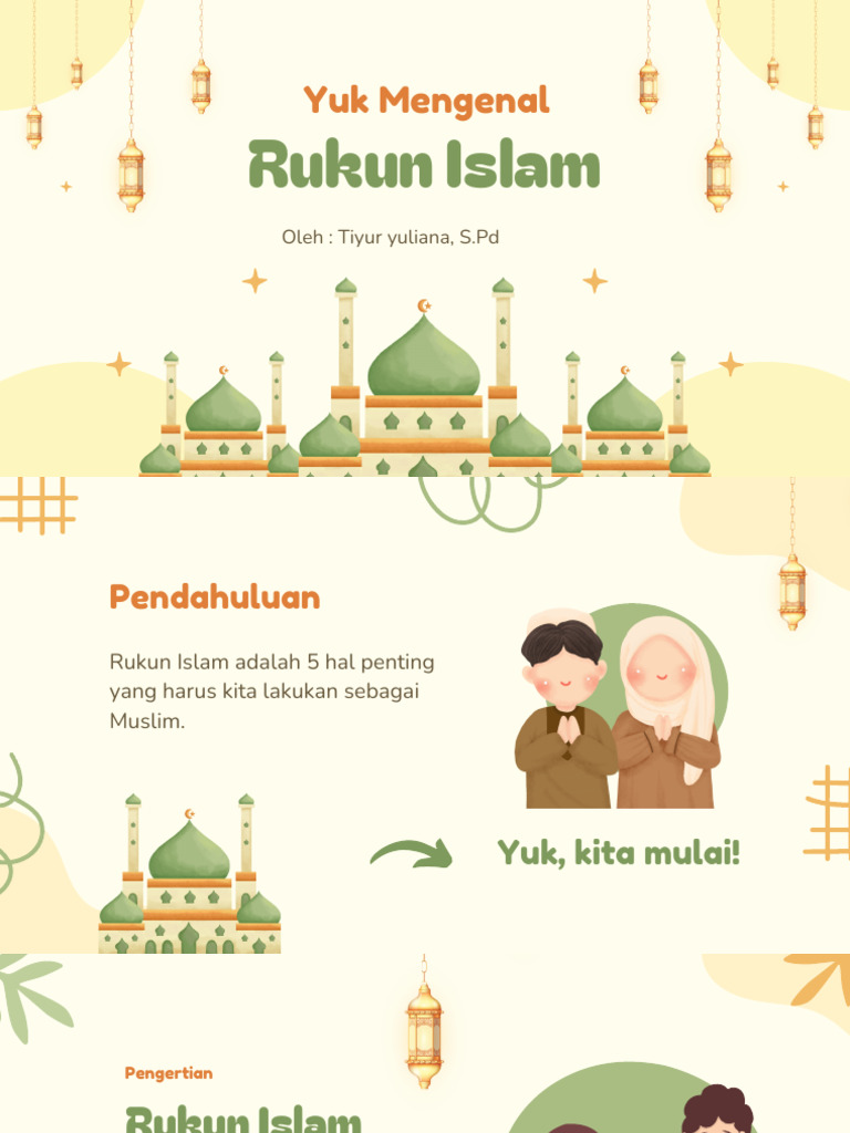 Rukun Islam untuk Anak TK | PDF