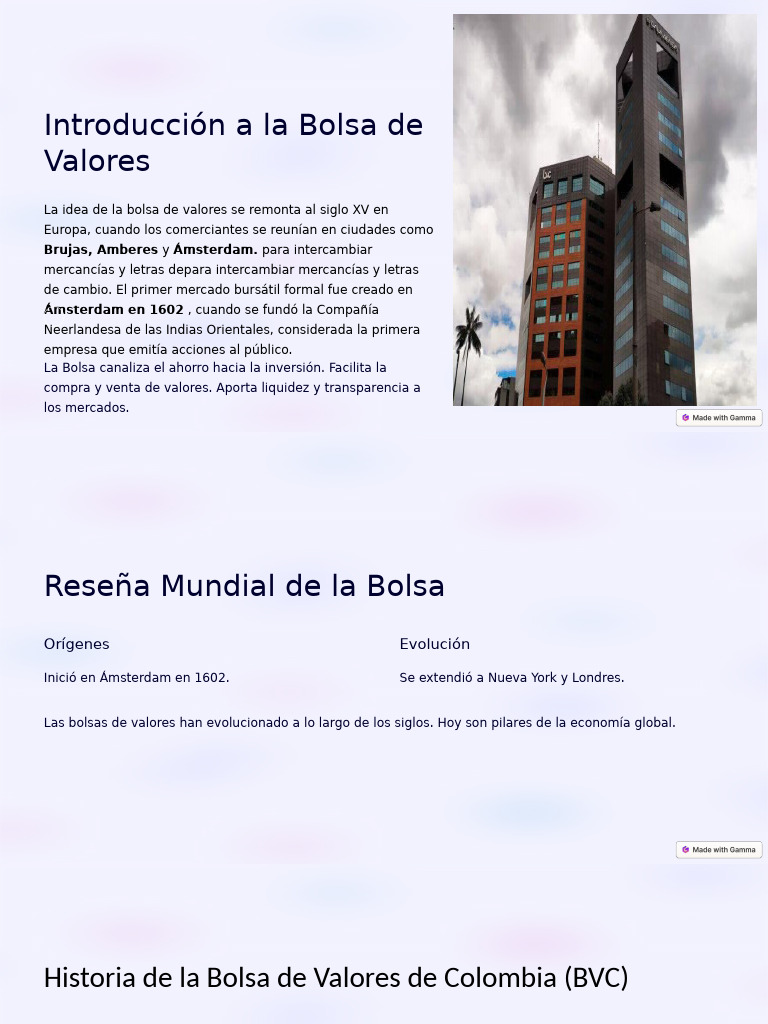 Introduccion A La Bolsa de Valores | PDF | Bolsa | Inversiones