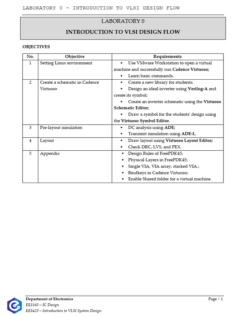 VLSI Design Flow Laboratory Guide | PDF | Computer File | Power Inverter