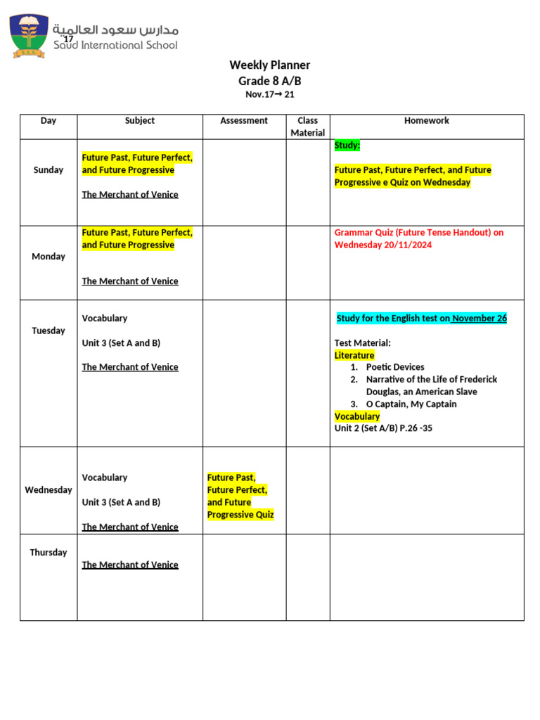 Girls LMS Week 14 8A - 8B | PDF