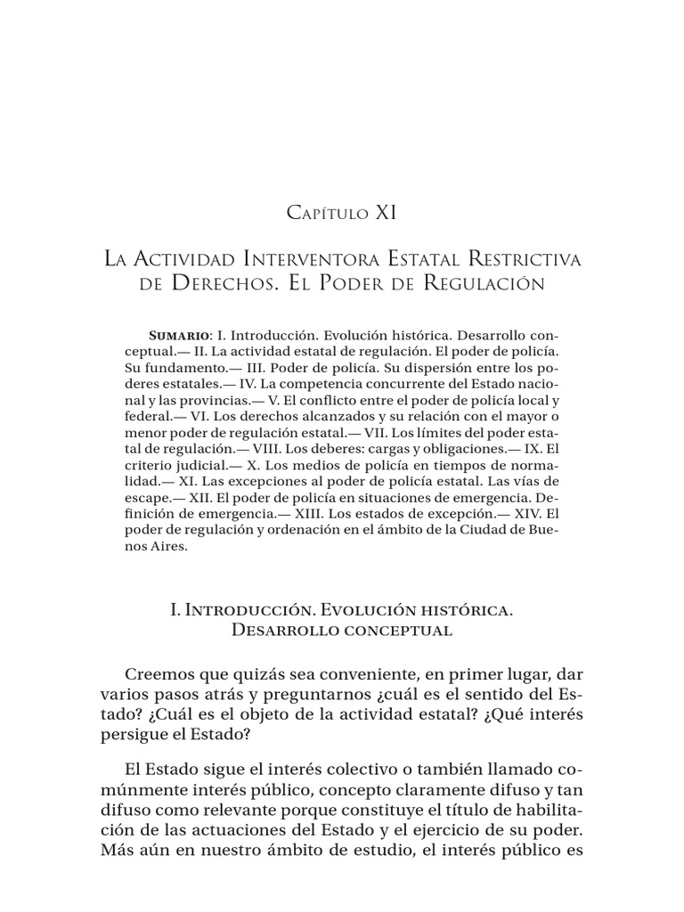 Actividad Interventora Estatal Restrictiva de Derechos. El Poder de ...