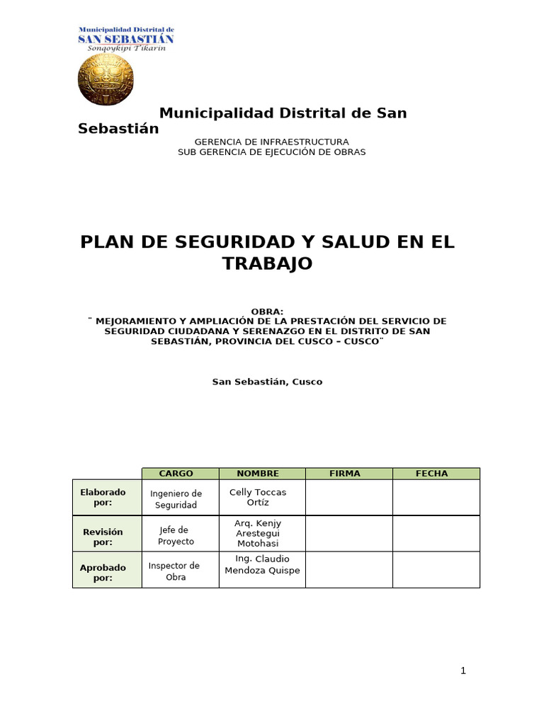 Plan de SST | PDF | Seguridad y salud ocupacional | Riesgo