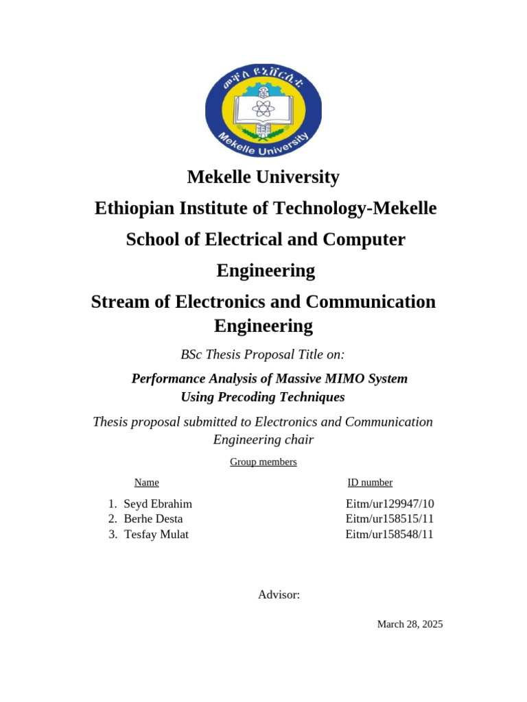 Performance Analysis of Massive MIMO Systems | PDF | Mimo | Computer ...