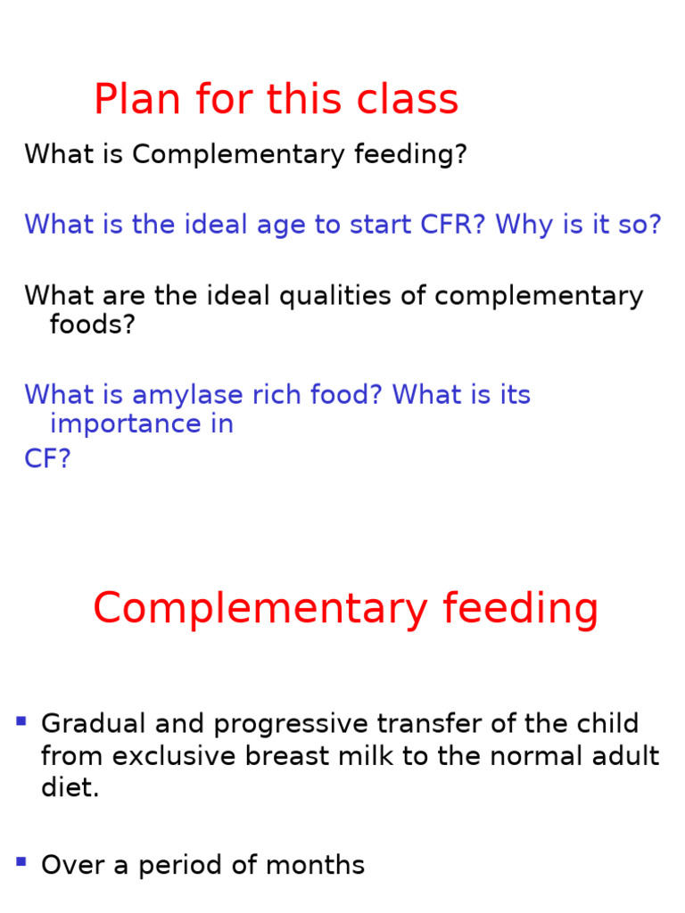 Complementary Feeding UG On 5 Feb 14 | PDF