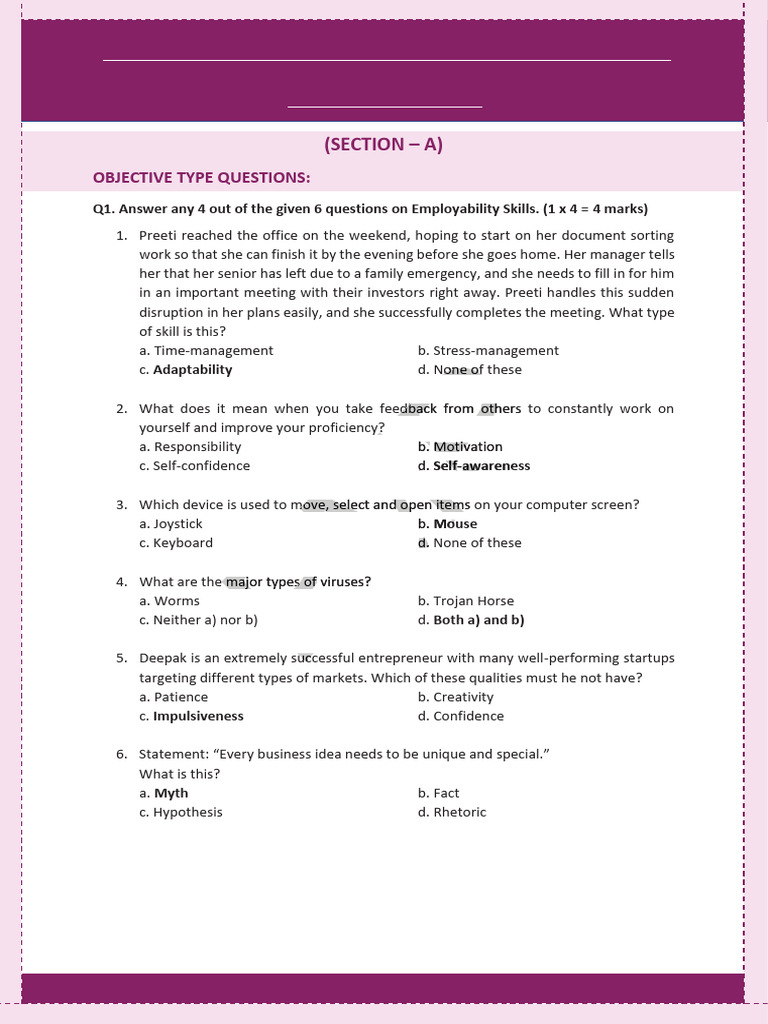 AI - Sample Paper1 - PMP | PDF