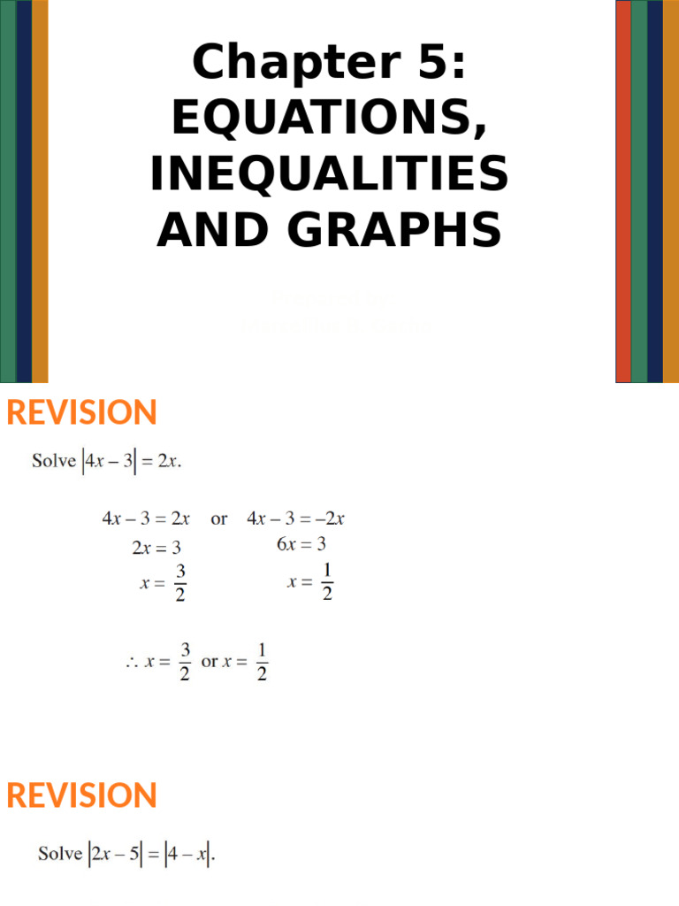 Equations and Inequalities Explained | PDF