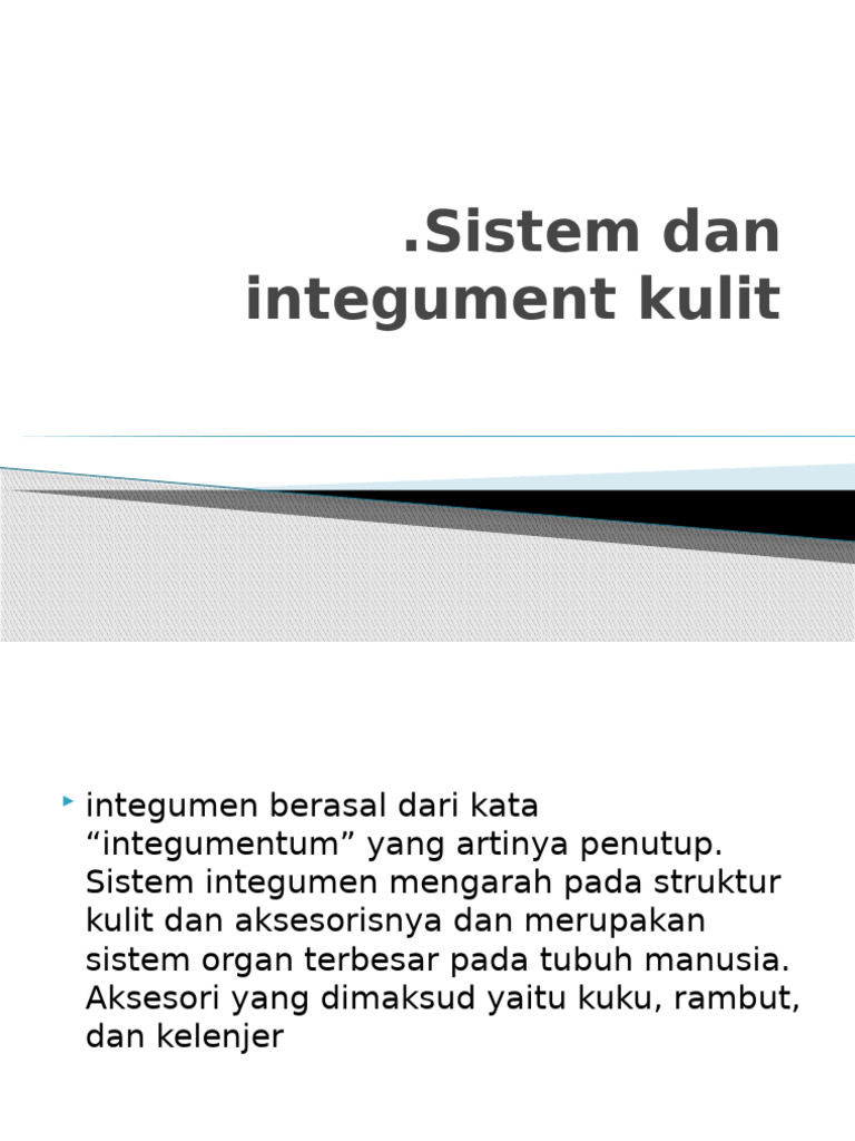 Sistem Dan Integument Kulit Dan Keseimbangan Cairan | PDF