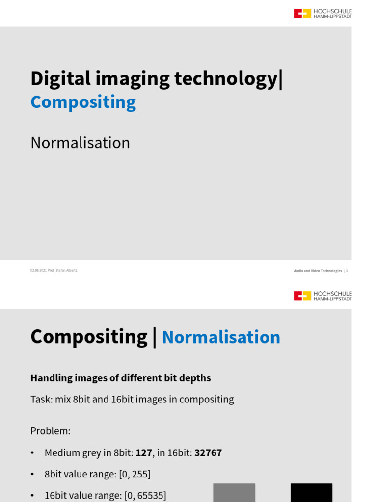 Compositing and Normalization Techniques | PDF | Computer Graphics | Vision