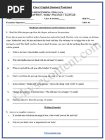 Class 4 EVS Worksheet: Living Together | PDF | Multiple Choice | Worksheet