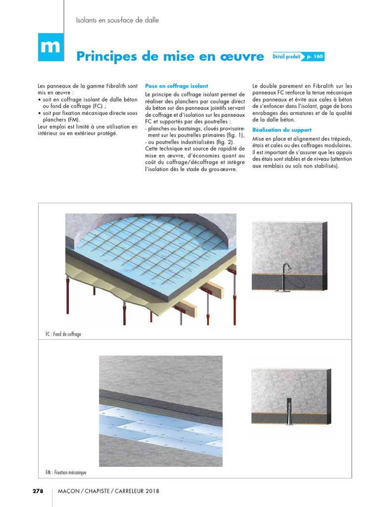 Panneaux Fibralith : Pose et Techniques | PDF | Béton | Génie du bâtiment