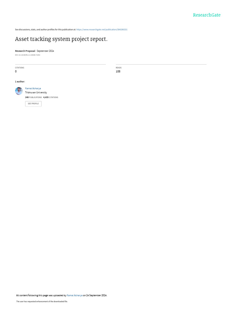 Asset Tracking System Project Report. | PDF | Active Server Pages ...