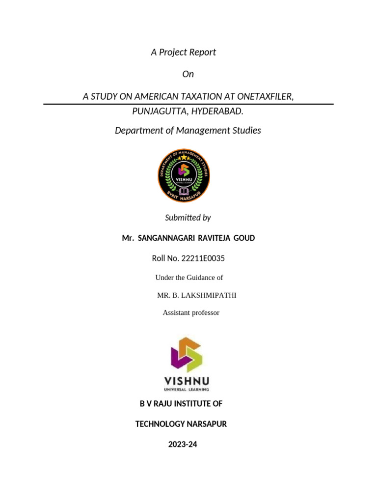 Sangannagari - Ravi - Teja - Goud Final | PDF | Taxes | Taxation In The ...