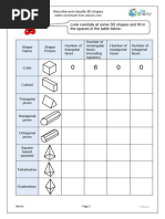 Geometry Cheat Sheet 3 3d Shapes | PDF | Euclidean Plane Geometry ...