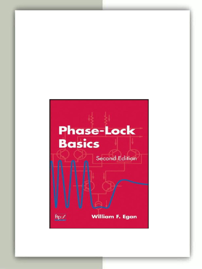 Phase Lock Basics Second Edition William F. Egan(Auth.) pdf 